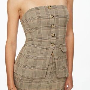 Buttoned Corset Tube